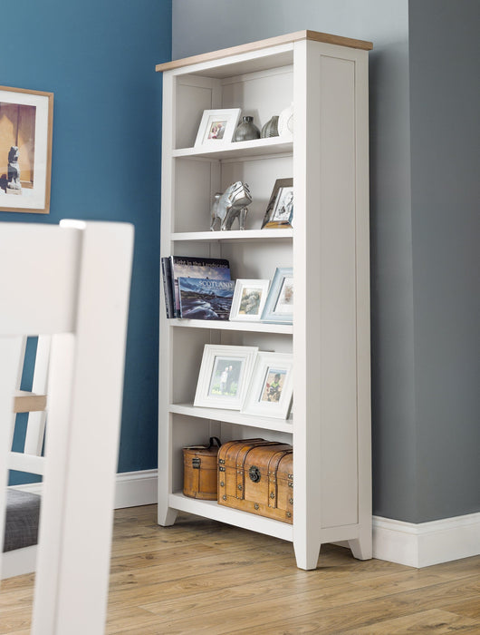 Richmond Tall Bookcase - Elephant Grey Bookcase Julian Bowen V2 