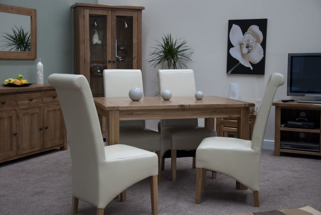 Rustic Oak Extending Dining Table Extending Dining Table GBH 