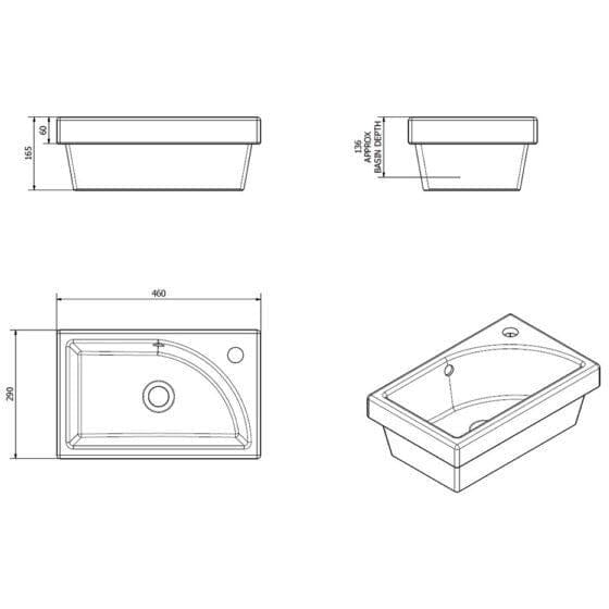 Sail Two Door Unit With Ceramic Basin Bathroom Furniture Vendor 116 