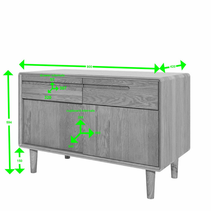 Scandic Narrow Unit Console Tables GBH 