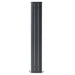 Sara Vertical 3 Panel Aluminium Radiator Anthracite H: 1800mm W:280mm Home Centre Direct 