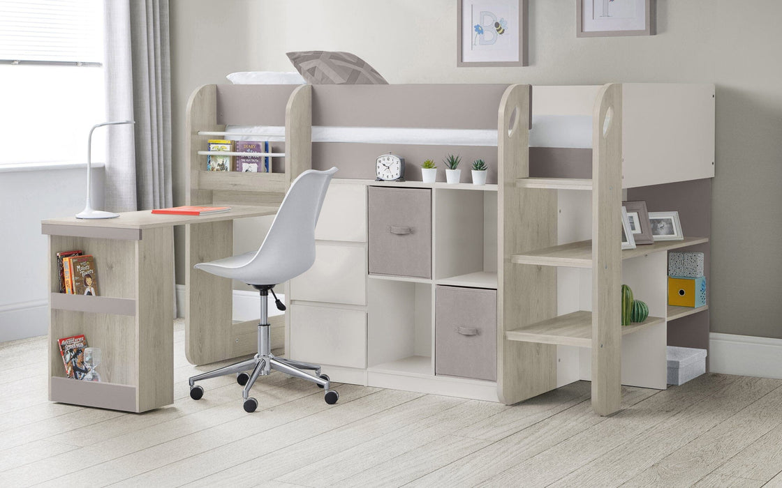 Saturn Midsleeper - Taupe Bunk Beds Julian Bowen V2 