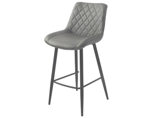 Silvia Bar Stool Grey PU Bar Stool Gannon 