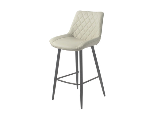 Silvia Bar Stool Taupe PU Bar Stool Gannon 