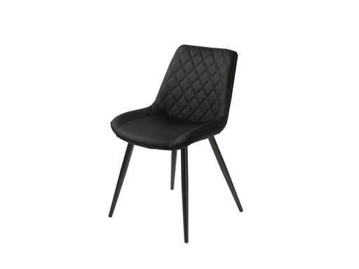 Silvia Chair Black PU Dining Chairs Gannon 