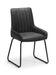 Soho Dining Chair (2 Per Box) - Antique Black Faux Leather & Thin Frame Dining Chairs Julian Bowen V2 