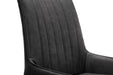 Soho Dining Chair (2 Per Box) - Antique Black Faux Leather & Thin Frame Dining Chairs Julian Bowen V2 