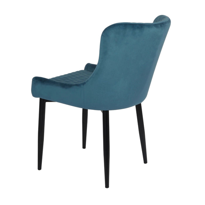 Talia Velvet Chair Blue Dining Chair Home Centre Direct 