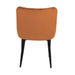 Talia Velvet Chair Orange Dining Chair Gannon 