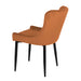 Talia Velvet Chair Orange Dining Chair Gannon 