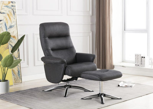 Texas Swivel Recliner and Stool - Slate Recliner FP 