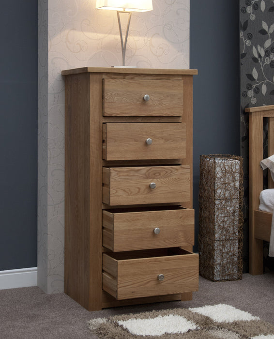 Torino 5 Drawer Narrow Chest Chest of Drawers GBH 