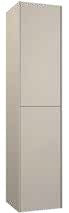 Vantage 2 Door Tall Boy Unit Wall Hung Cashmere Supplier 141 