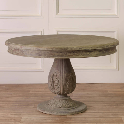 Round Pedestal Acorn Dining Table 120Cm Dining Tables Maison Repro 