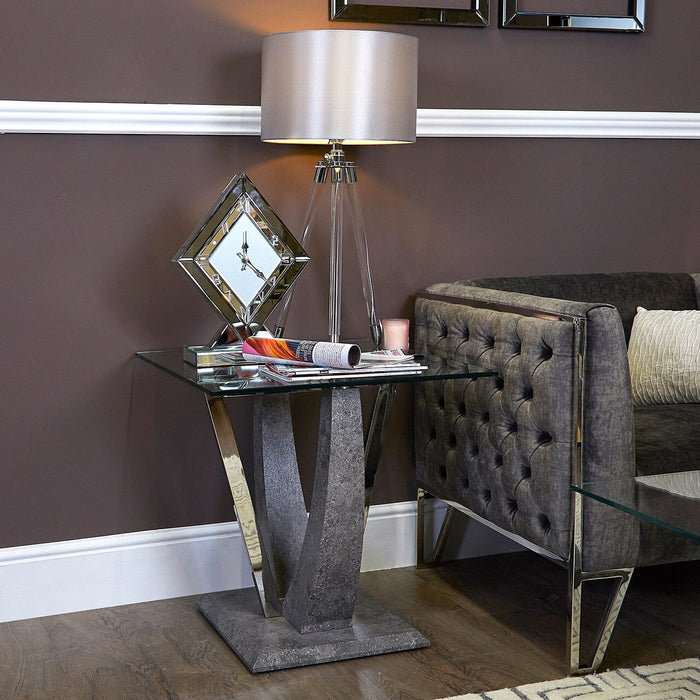 Leo Grey End Table Side Table CIMC 