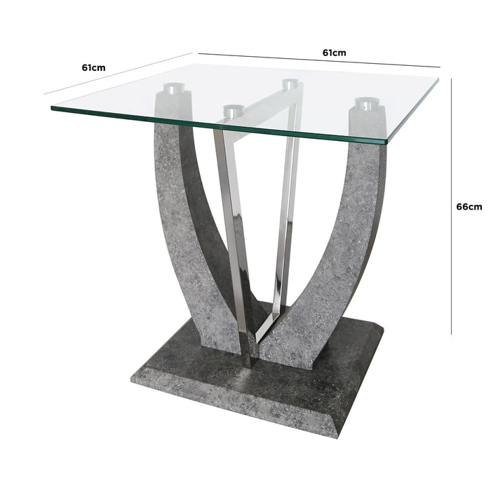 Leo Grey End Table Side Table CIMC 