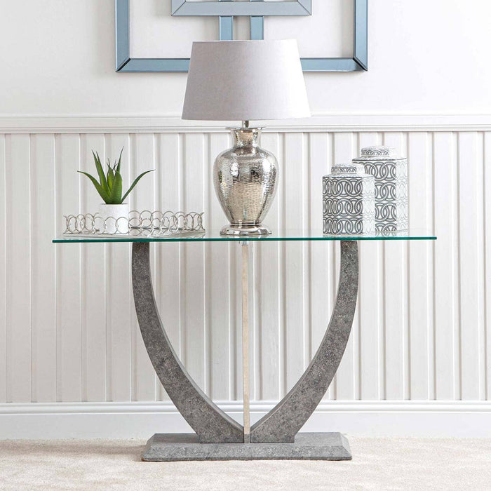 Leo Grey Console Table Console Table CIMC 