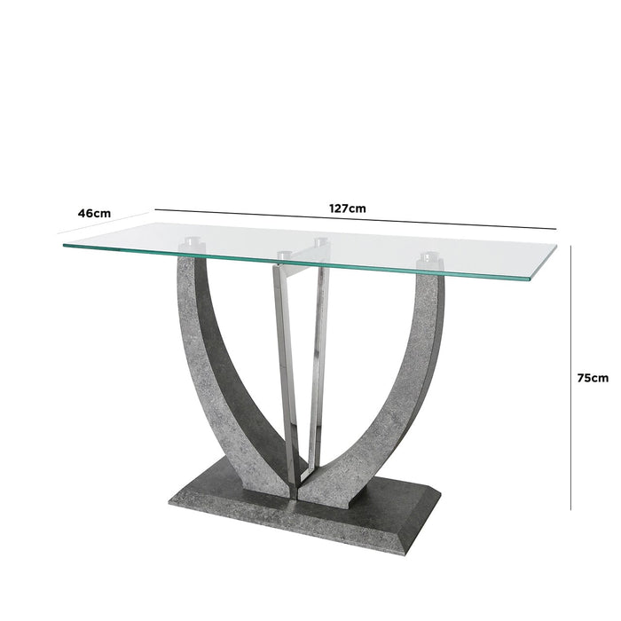 Leo Grey Console Table Console Table CIMC 