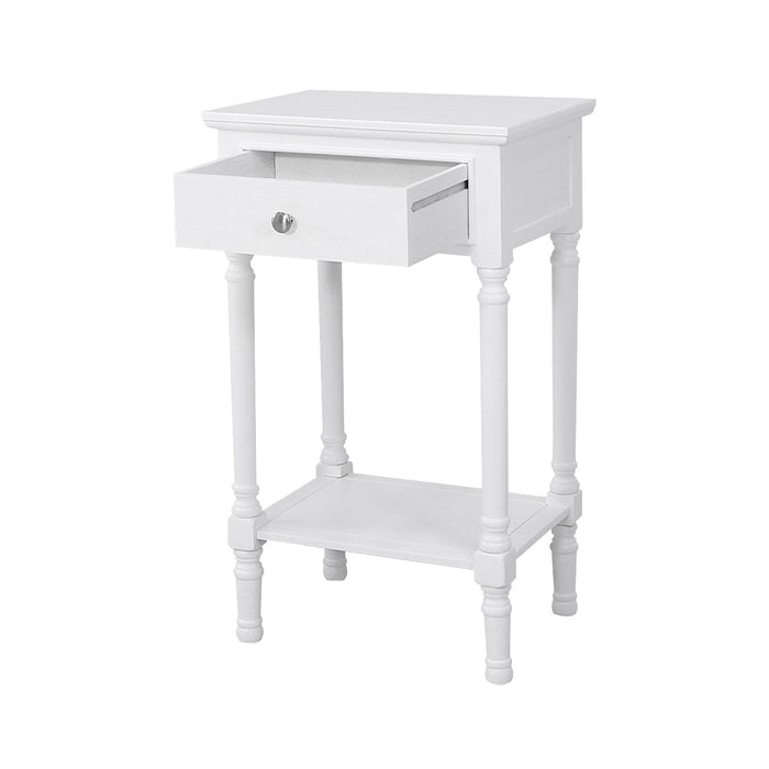 Value Delta White 1 Drawer Telephone Table Side Table CIMC 