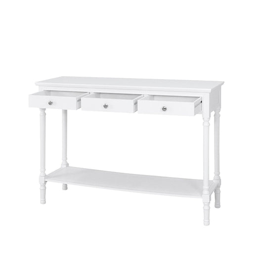 Value Delta White 3 Drawer Console Table Console Table CIMC 