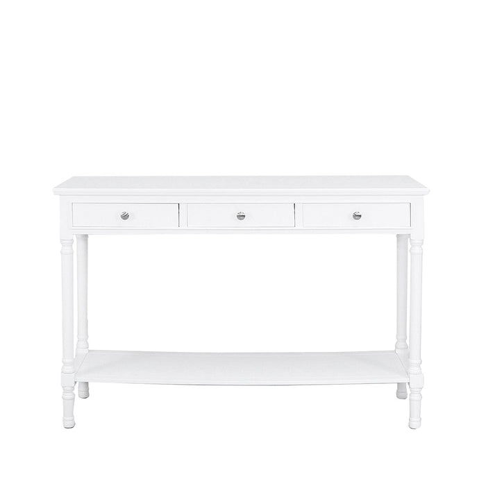 Value Delta White 3 Drawer Console Table Console Table CIMC 