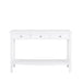 Value Delta White 3 Drawer Console Table Console Table CIMC 