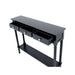 Value Medium Black Delta 3 Drawer Console Table Console Table CIMC 