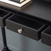 Value Medium Black Delta 3 Drawer Console Table Console Table CIMC 