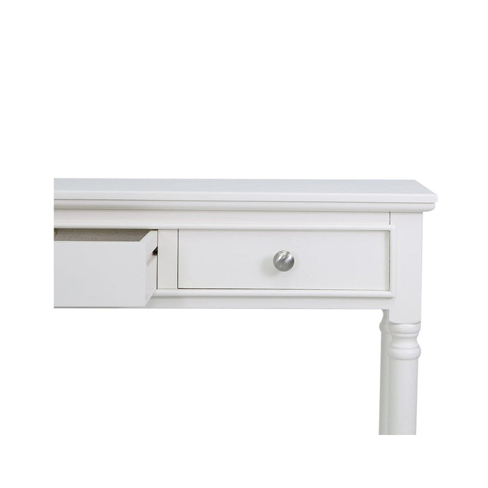 Value Medium White Delta 3 Drawer Console Table Console Table CIMC 