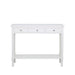 Value Medium White Delta 3 Drawer Console Table Console Table CIMC 