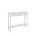 Value Medium White Delta 3 Drawer Console Table Console Table CIMC 