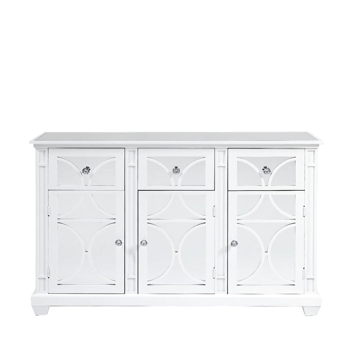 Torino White Metal Frame and 3 Drawer 3 Door Wood Sideboard Cabinet Sideboard CIMC 