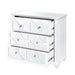 Torino White Wood 3 Drawer Chest Chest of Drawers CIMC 