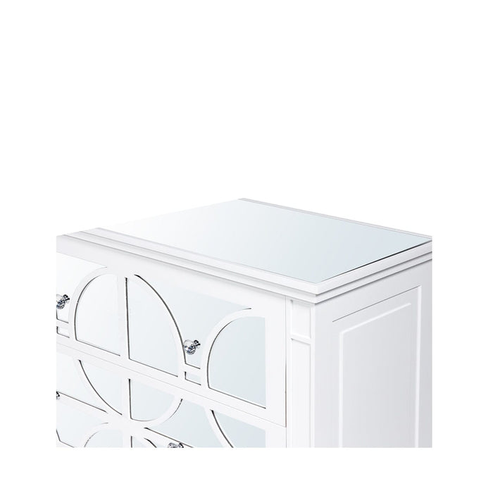 Torino White Wood 3 Drawer Chest Chest of Drawers CIMC 