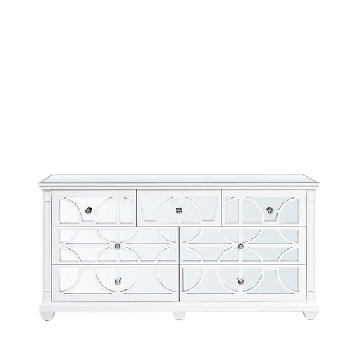 Torino White Wood 7 Drawer Chest Chest of Drawers CIMC 