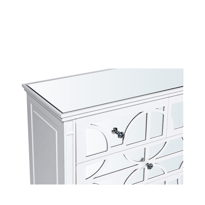 Torino White Wood 7 Drawer Chest Chest of Drawers CIMC 