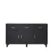 Solano 3 Drawer 3 Door Sideboard Black Sideboards CIMC 