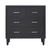 Solano 4 Drawer Chest Black - KD Legs Chest of Drawer CIMC 