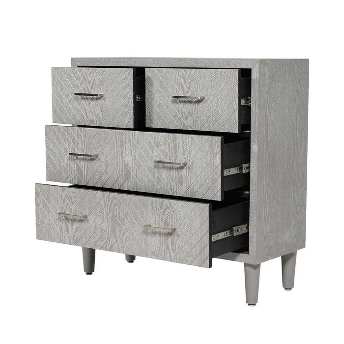 Venus 4 Drawer Chest Grey Chest of Drawers CIMC 