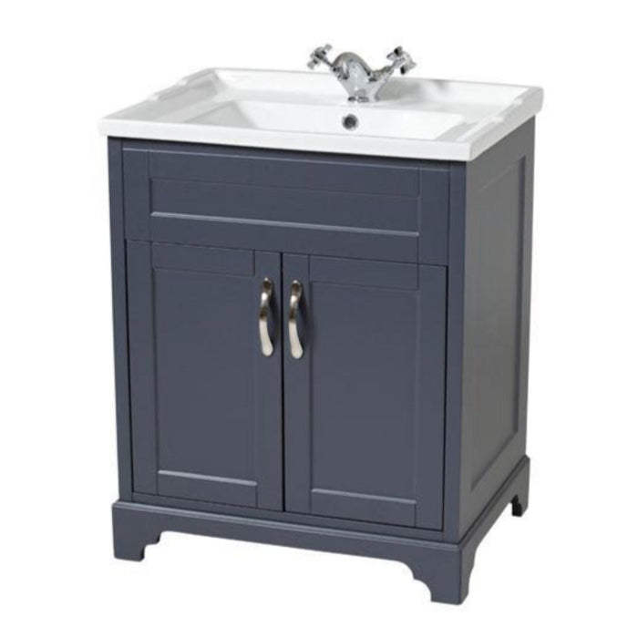 Cambridge 600mm Unit and Basin - Slate Home Centre Direct 