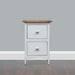 Lagan Grey & Oak Bedside Bedside Tables HB 