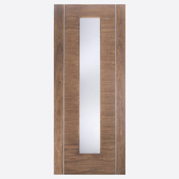 Walnut Alcaraz Glazed 1L Internal Doors Home Centre Direct 