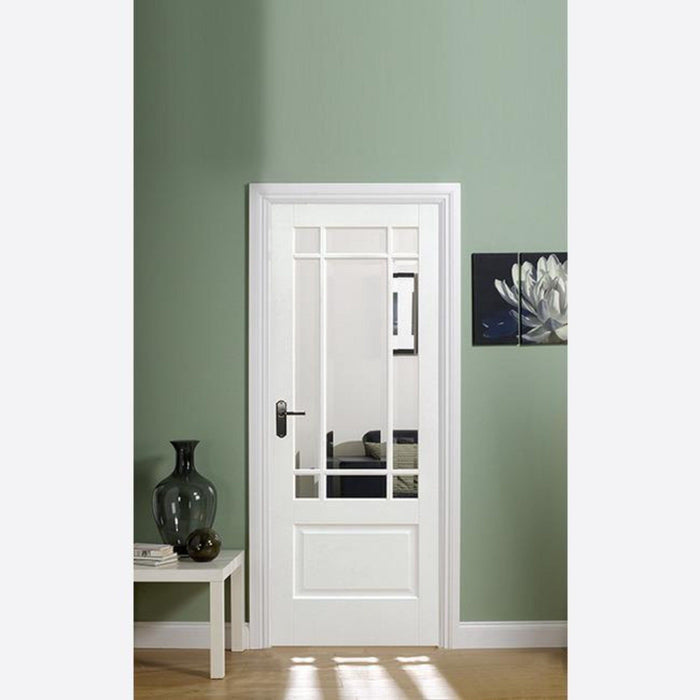 White Downham Glazed 9L Internal Doors Home Centre Direct 