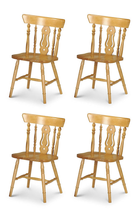 Yorkshire Fiddleback Chair (4 Per Box) Dining Chairs Julian Bowen V2 