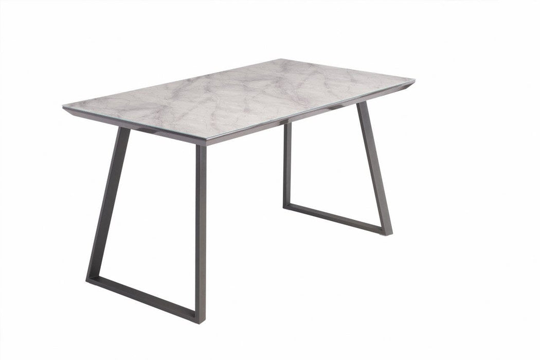 Alford 1.4m DINING TABLE - GREY MARBLE (GREY LEG) Dining Table supplier 120 