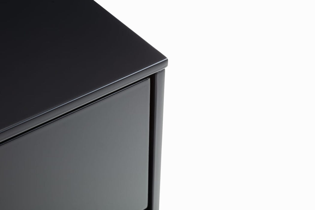 Alicia 2 Drawer Bedside - Anthracite Bedside Tables Julian Bowen V2 