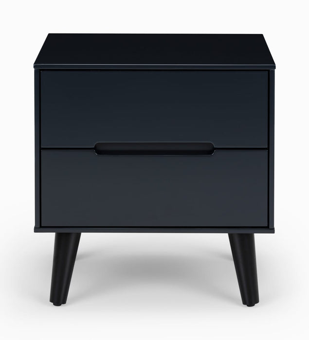 Alicia 2 Drawer Bedside - Anthracite Bedside Tables Julian Bowen V2 