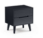 Alicia 2 Drawer Bedside - Anthracite Bedside Tables Julian Bowen V2 