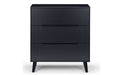 Alicia 3 Drawer Chest - Anthracite Chest of Drawers Julian Bowen V2 