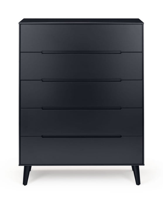 Alicia 5 Drawer Chest - Anthracite Chest of Drawers Julian Bowen V2 